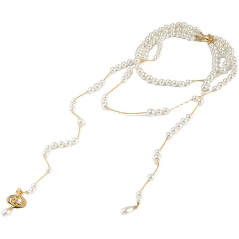 Vivienne Westwood Broken Pearl Necklace - Original Replica Club