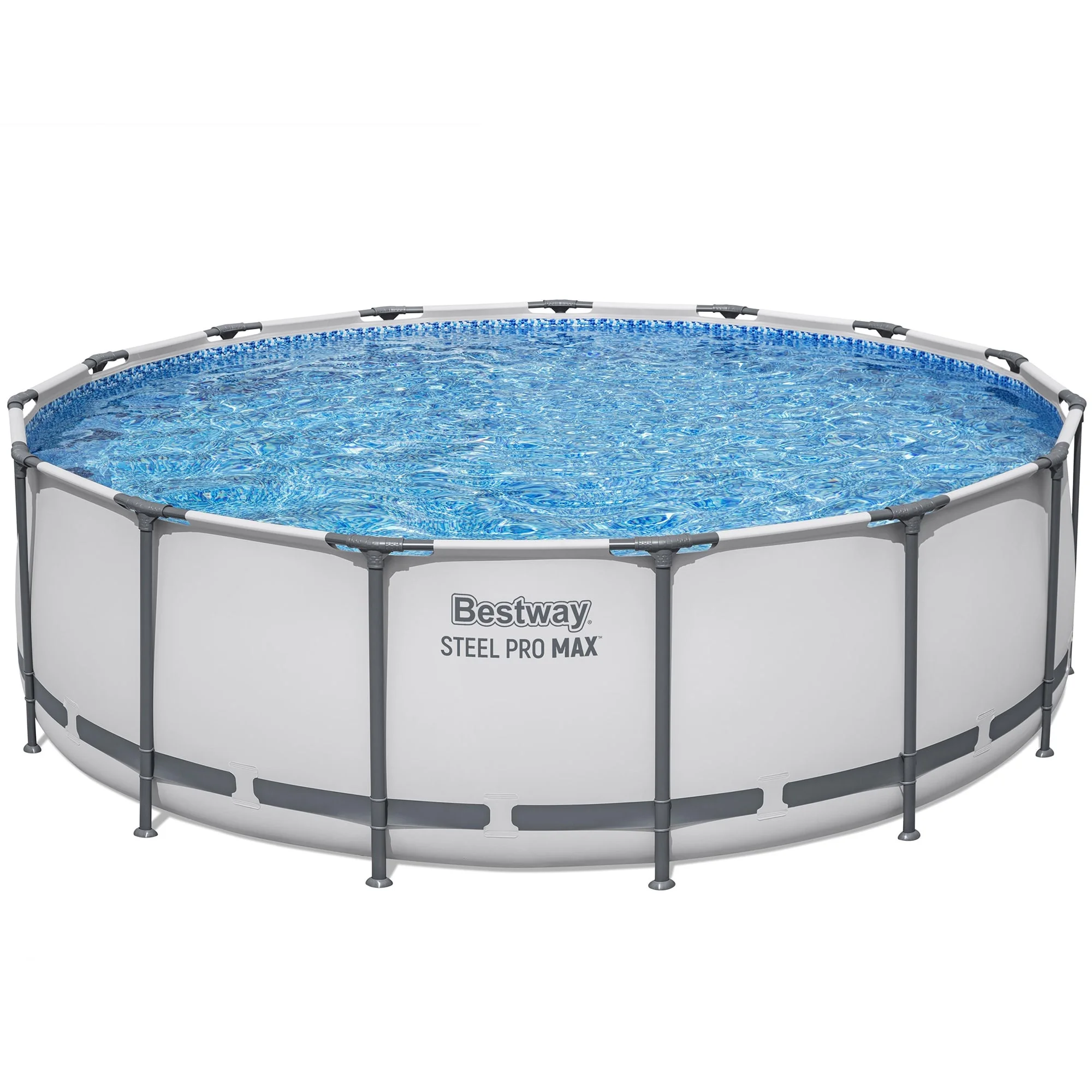 Bestway: Steel Pro MAX 15' X 48" Above Ground Pool Set - 4231 Gallon, Outdoor Family Pool, Corrosion & Puncture Resistant, Includes Filter, Pump, Ladder & Cover