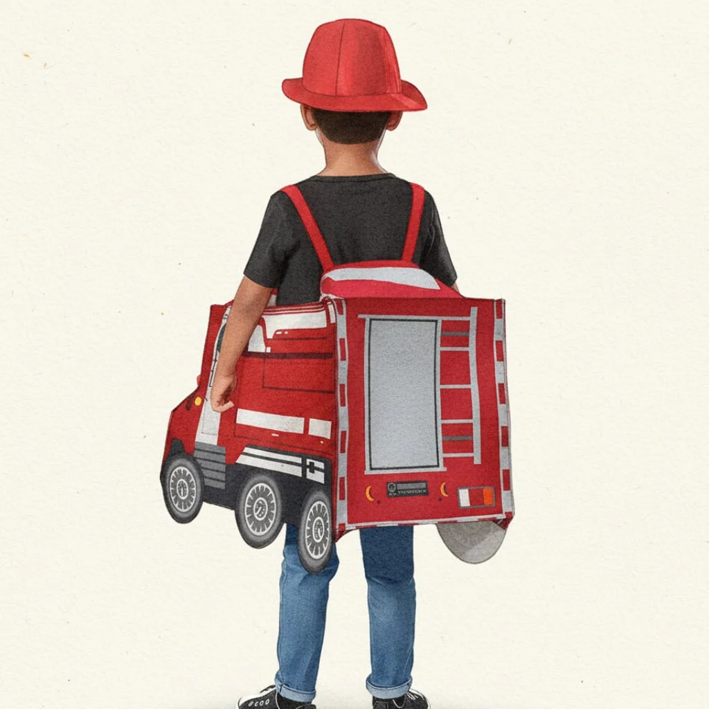 Halloween Costumes Kids Firefighter Truck Outfit