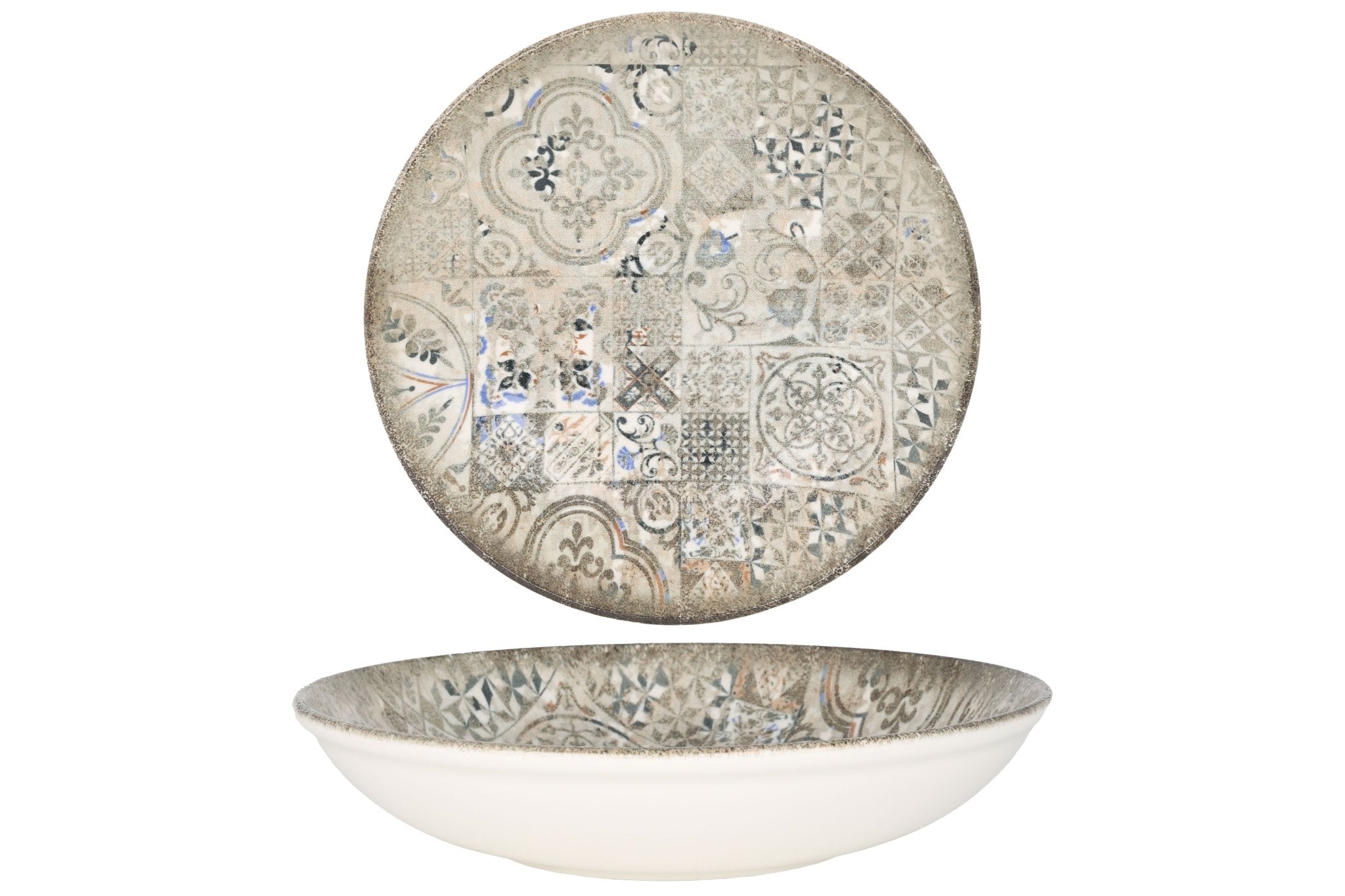Rinart Diep bord - Miriana - Porselein - 25 cm (1200cc) - set van 6