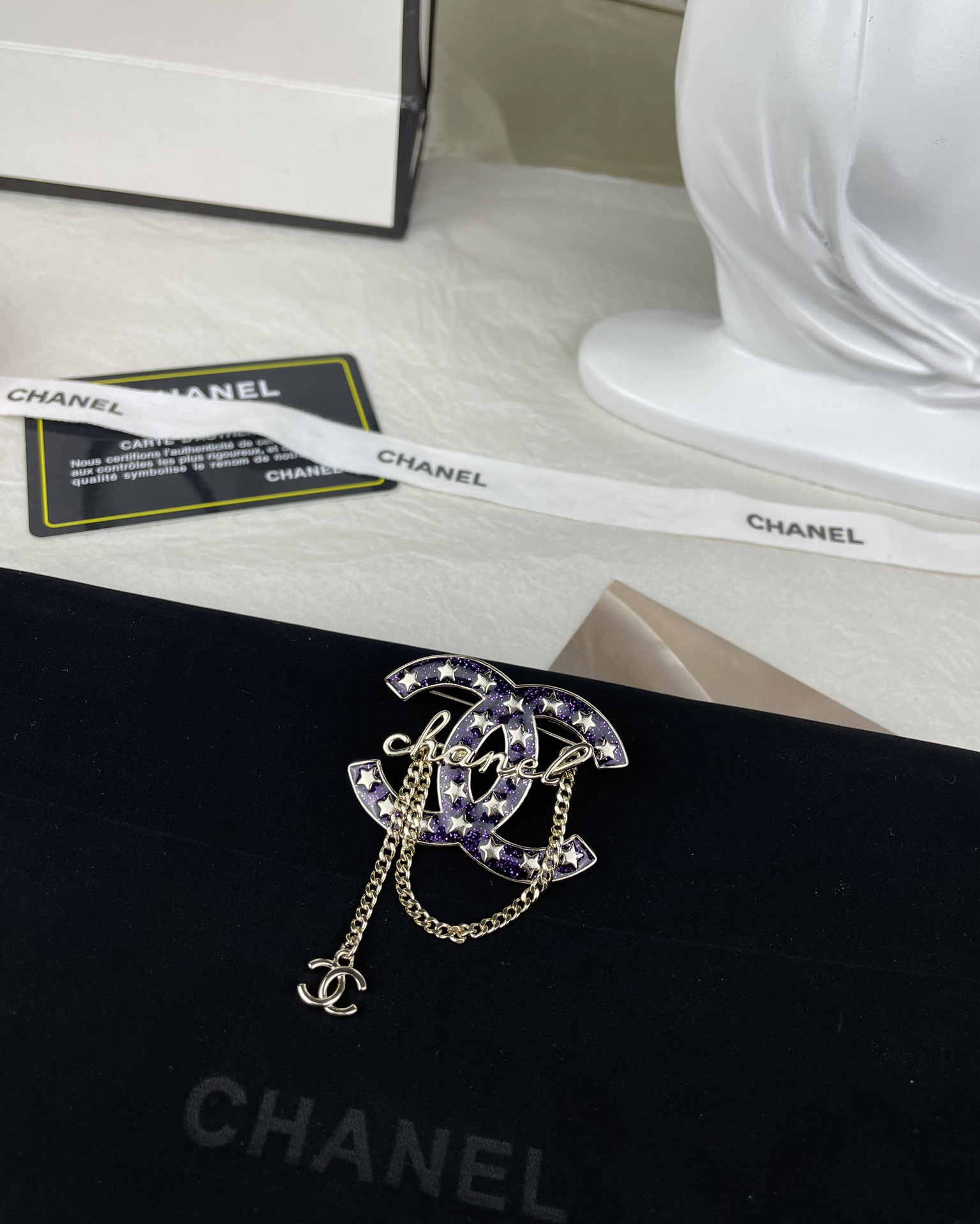 Chanel Star Enamel Coco Brooch Earrings - Original Replica Club