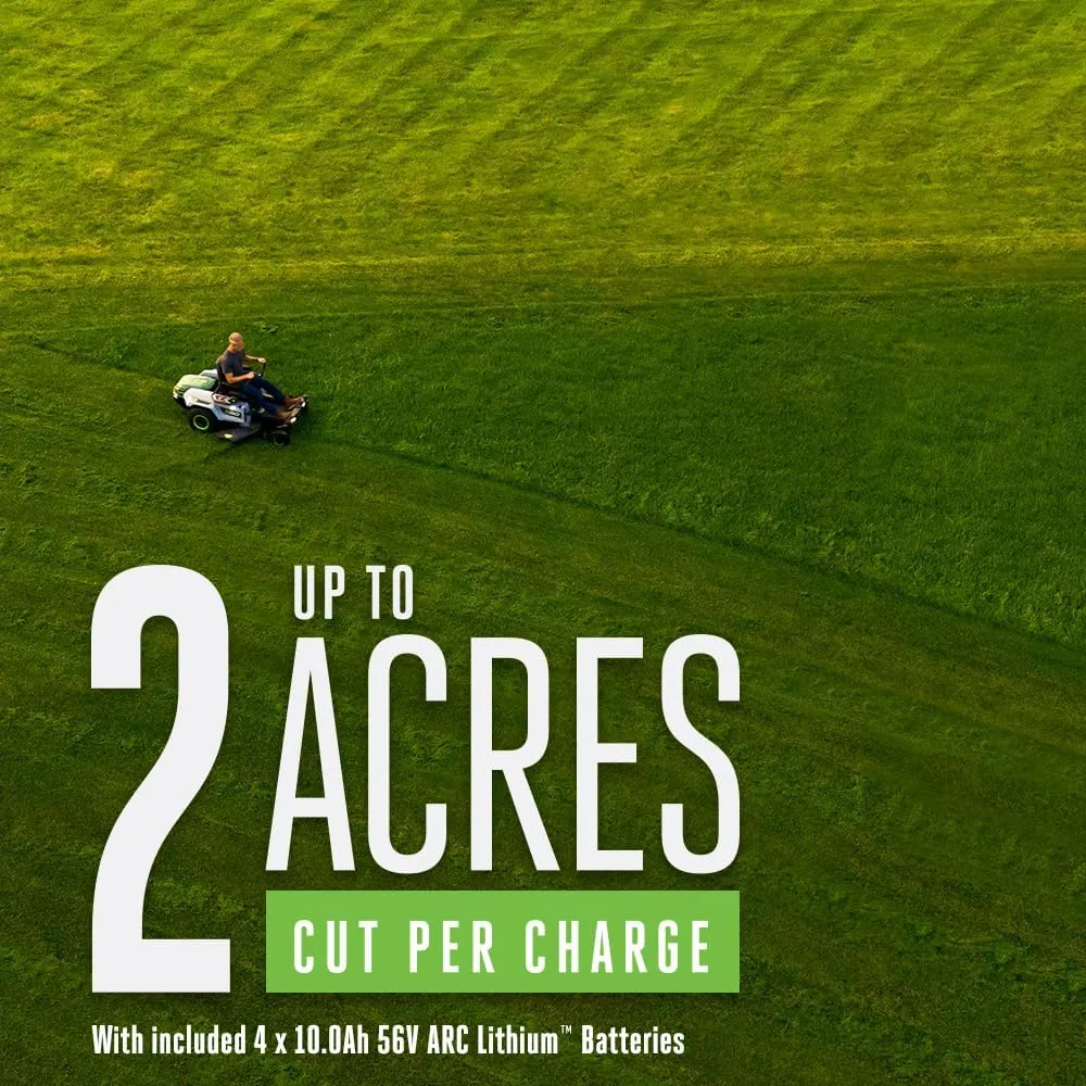 EGO Power+ Z6 42″ Zero Turn Riding Lawn Mower Electric, 22HP Equivalent