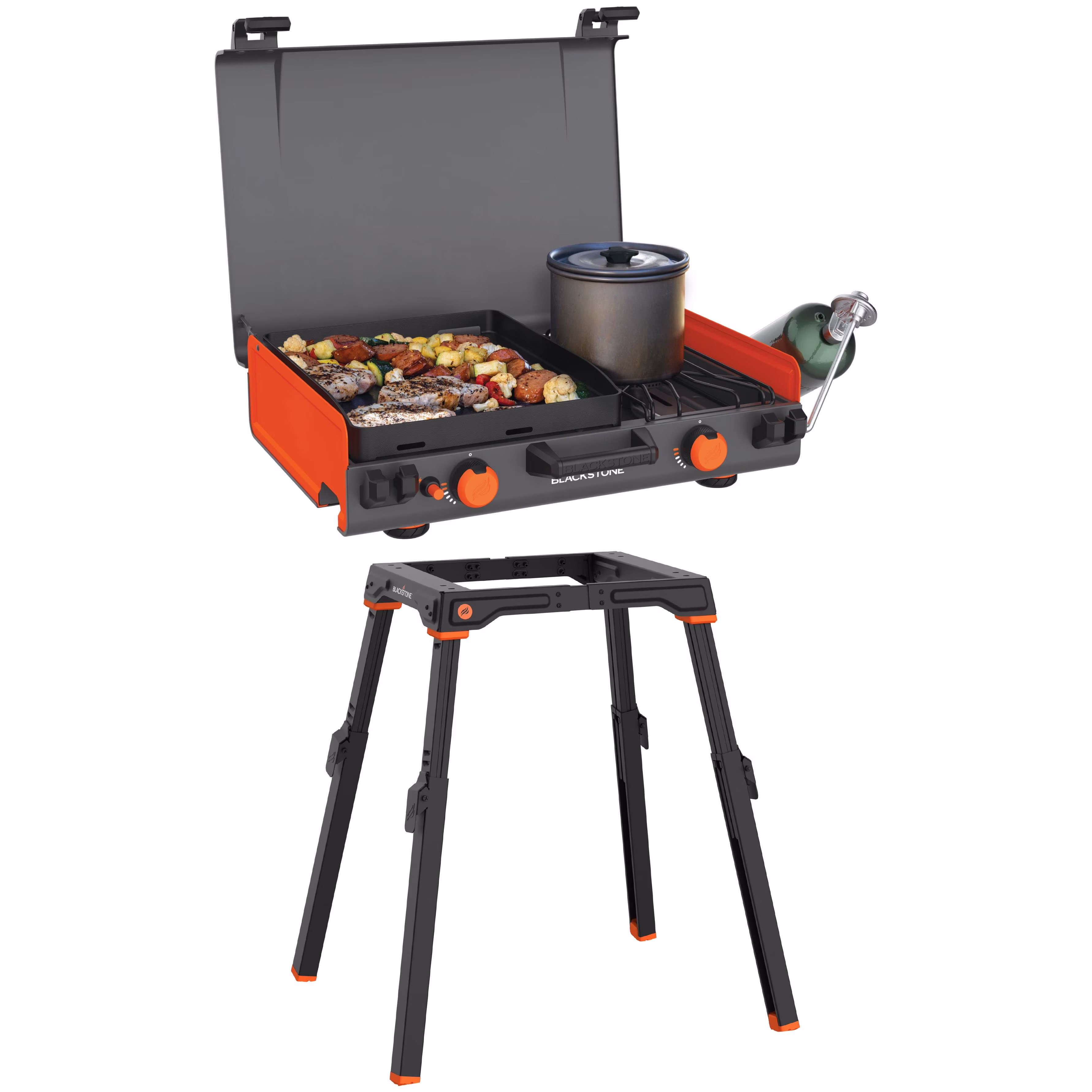 Blackstone Adventure Ready 12"x14- Propane Camping Griddle with Side Burner - Image 6