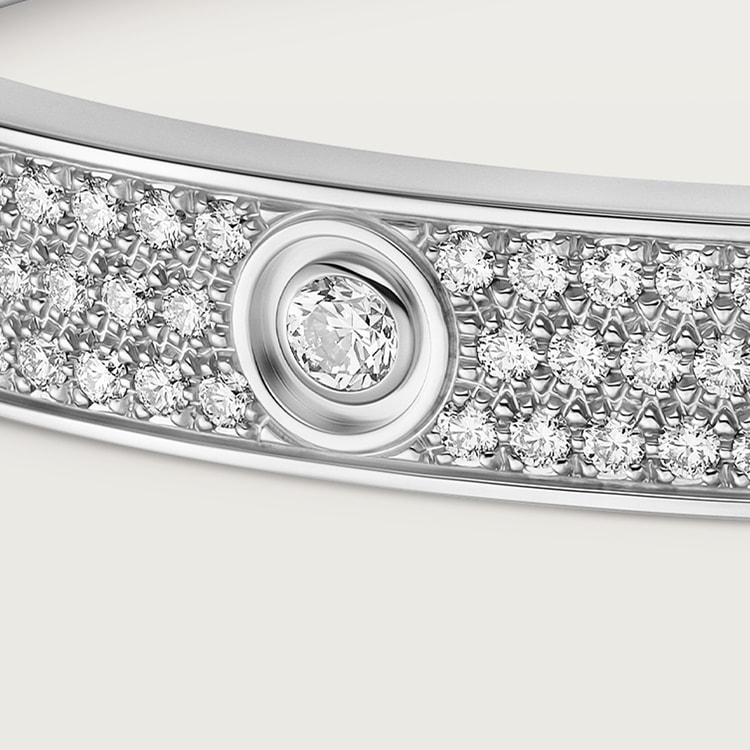 Replicate LOVE bracelet, classic model, paved, 12 diamonds(1:1 replica) - Original Replica Club