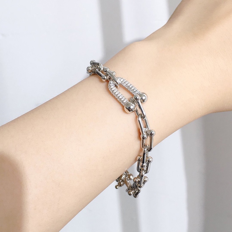 Tiffany Hardware Large Link Bracelet Three Color Available - Original Replica Club