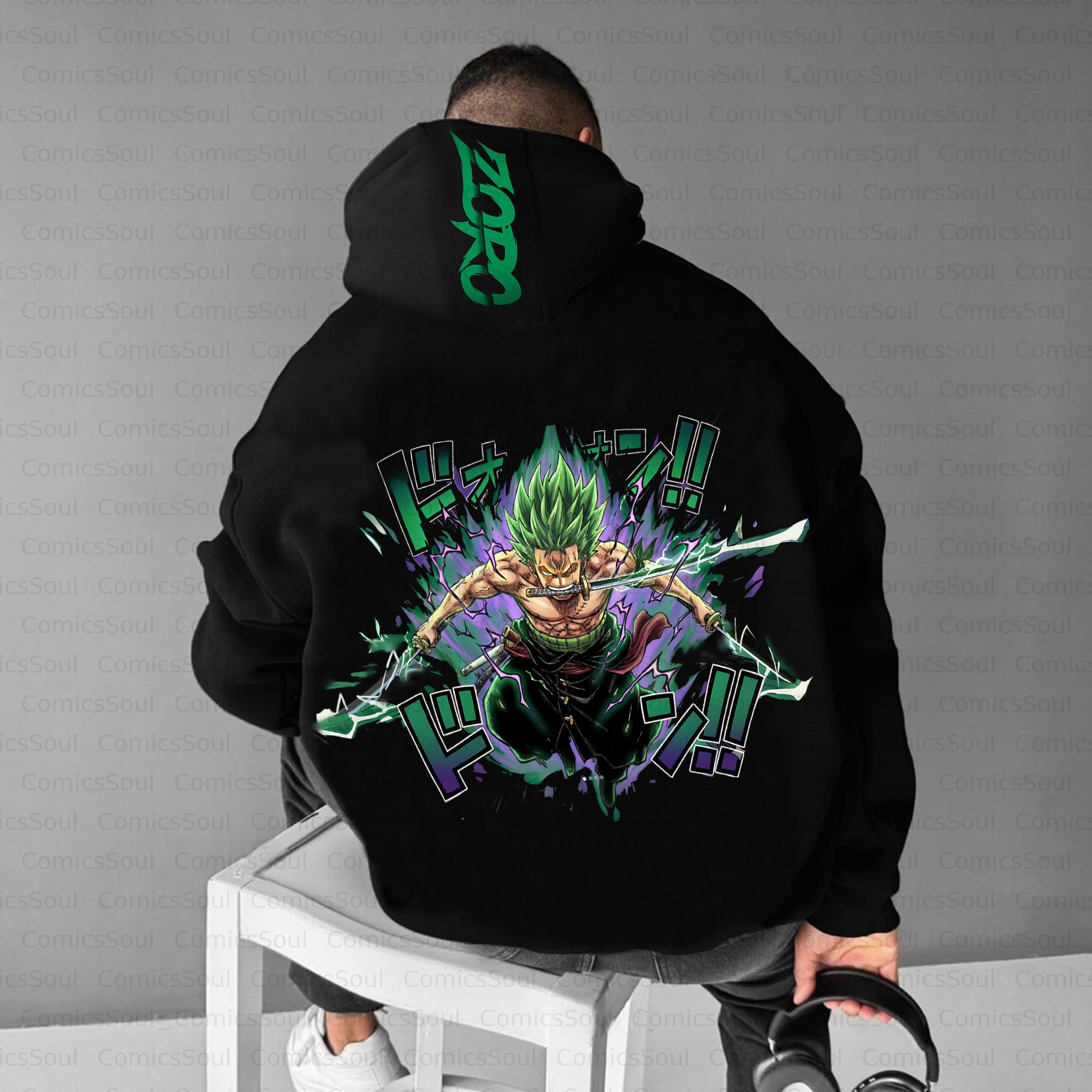 Unisex Anime Inspired Vintage Plush Hoodie