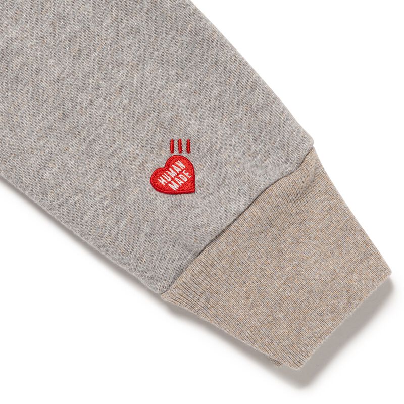 HUMAN MADE HALF-ZIP SWEATSHIRT