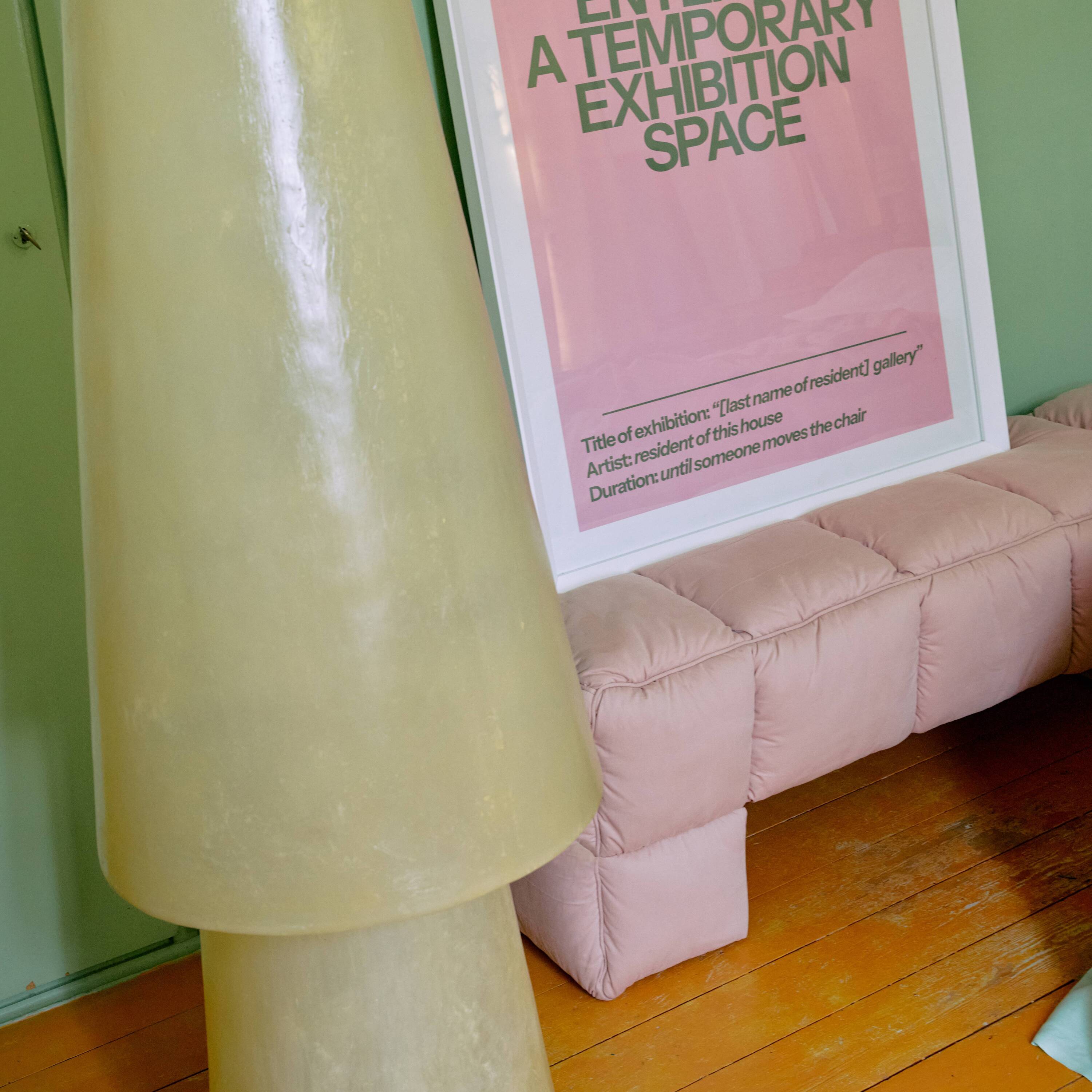 HKliving Puffy Lobby Bankje - Blush