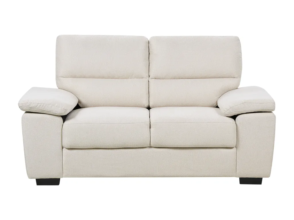 Sofá Biocasahogar de 2 plazas tapizado en color beige claro ZK3583776