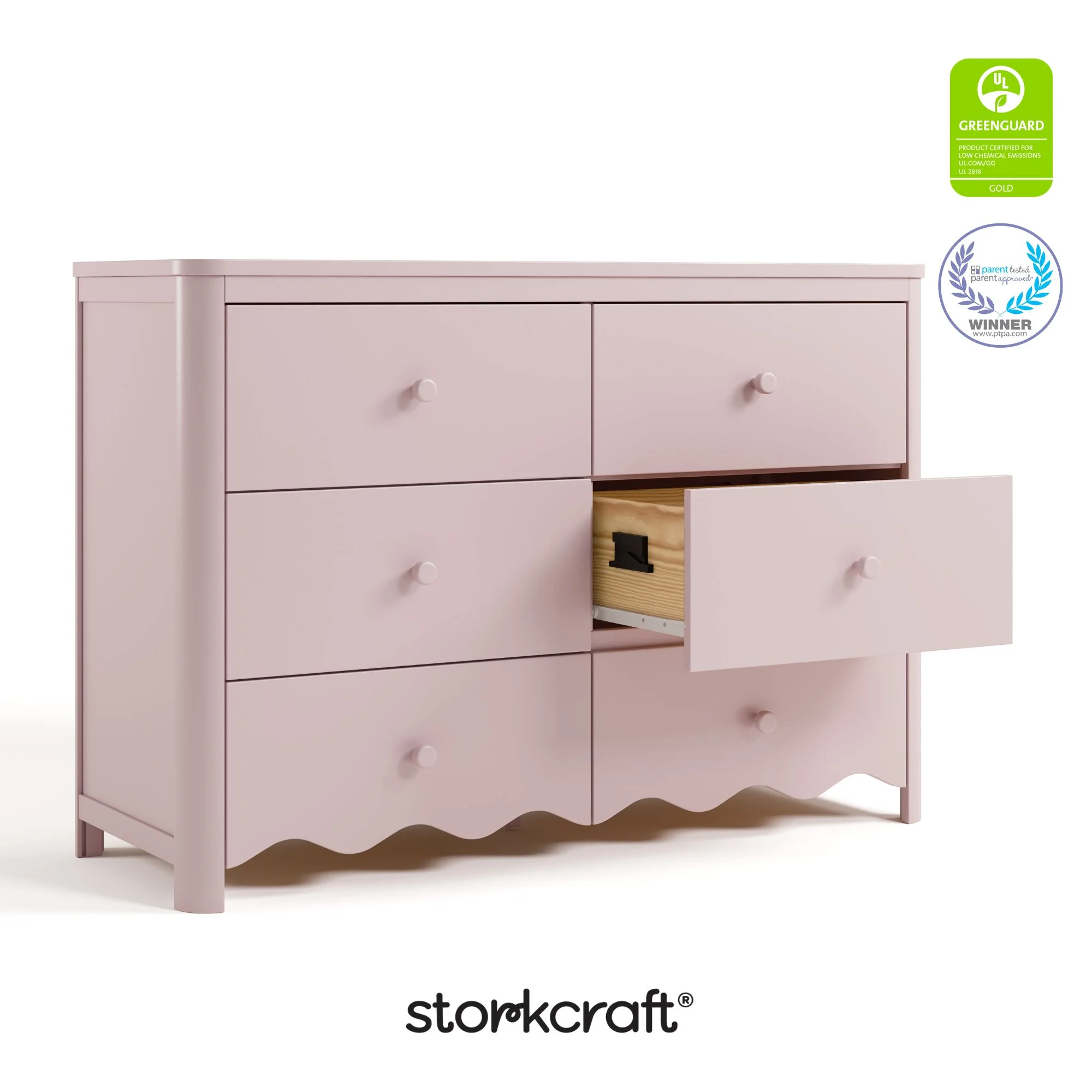 Storkcraft Casablanca 6 Drawer Nursery Dresser, Sage - Image 30
