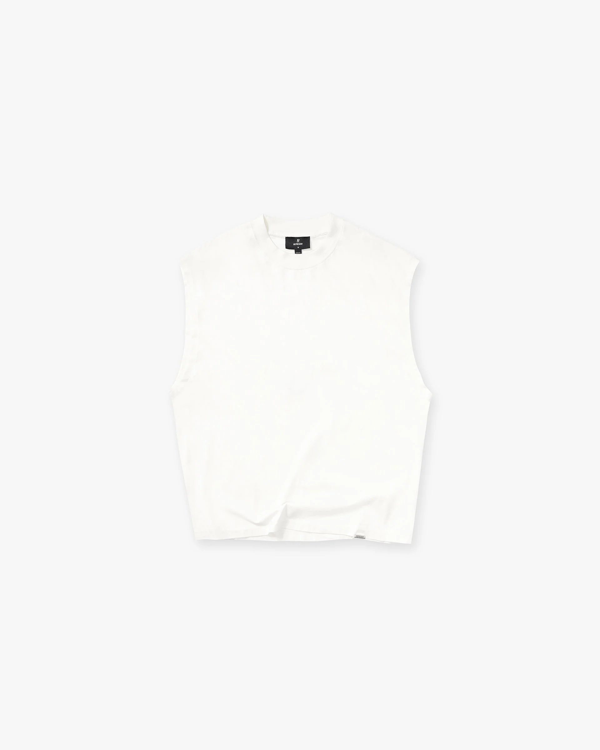 Initial Boxy Tank - Flat White