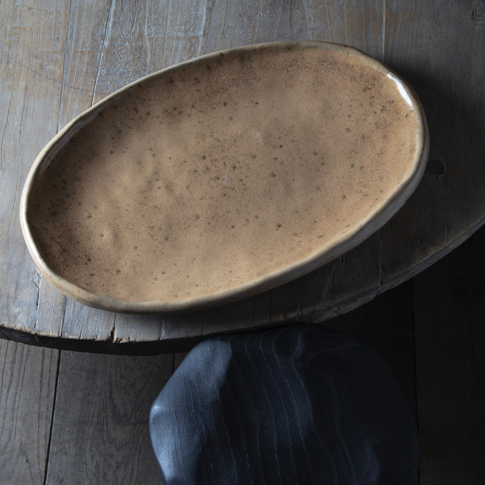 Grand plat Nativia - Moutarde