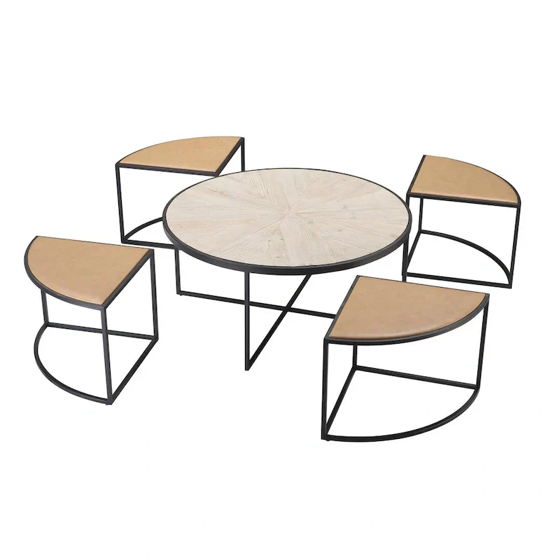 Burnham Home Olivia 5-Piece Coffee Table Set
