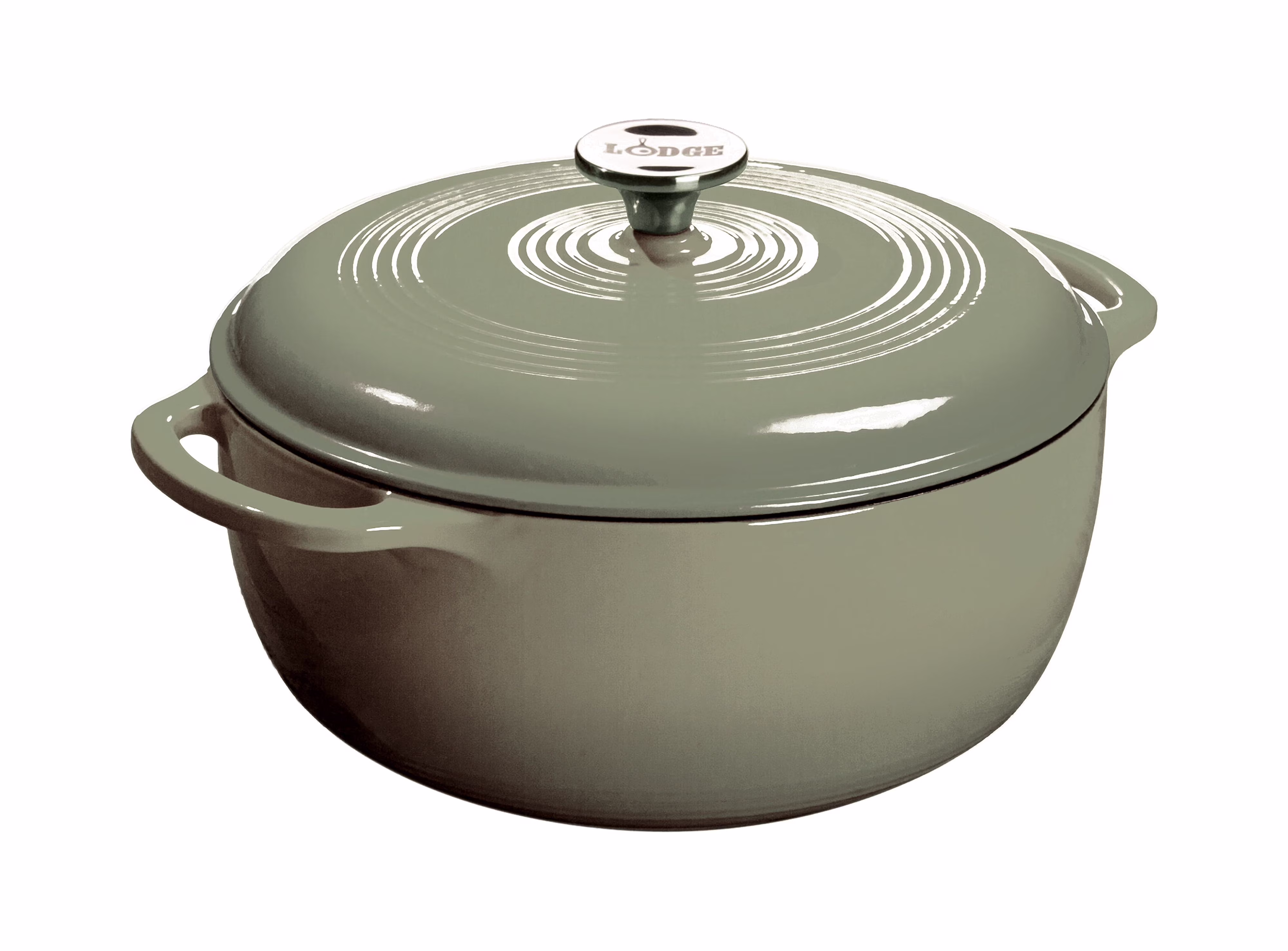 Lodge Cast Iron 6 Quart Enameled Dutch Oven, Indigo