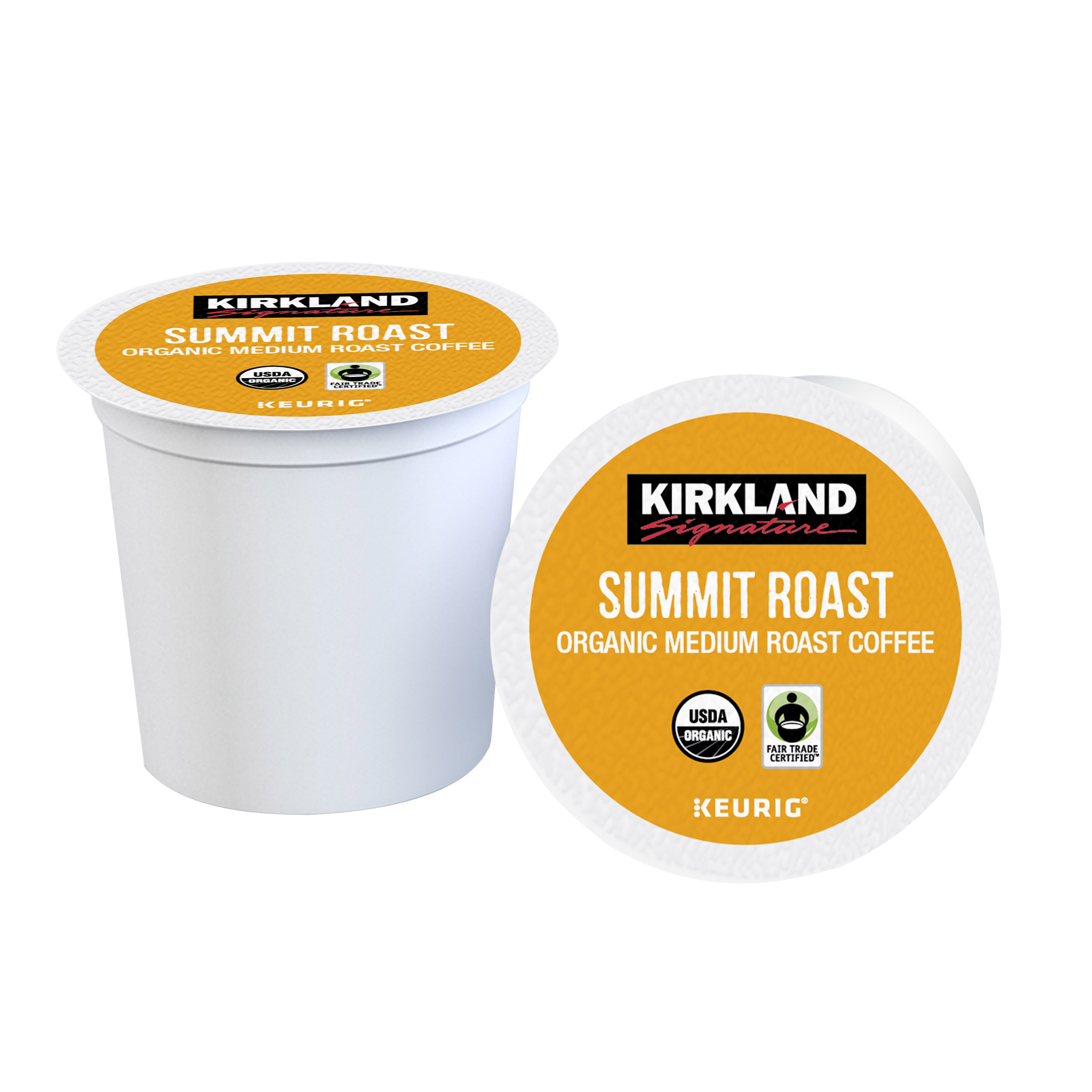 Kirkland Signature Coffee Organic Summit Roast K - Cup Pod, 120 - Count