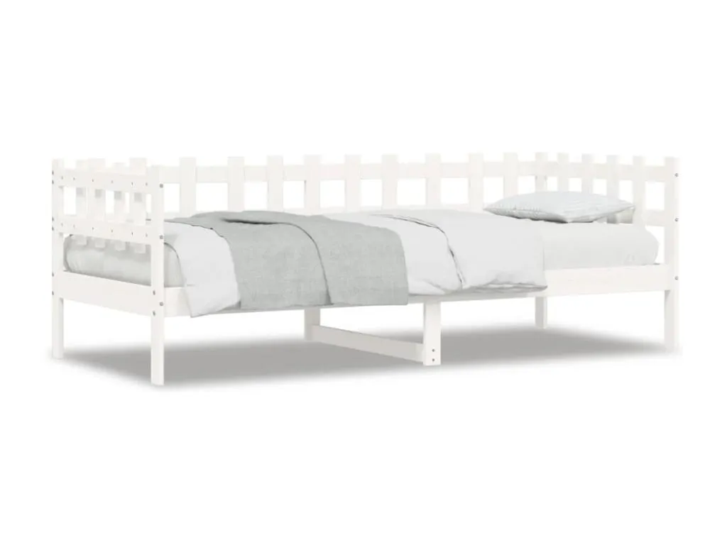 Sofá cama Biocasahogar maciza de Biocasahogar blanca 90x190 cm BW5849672