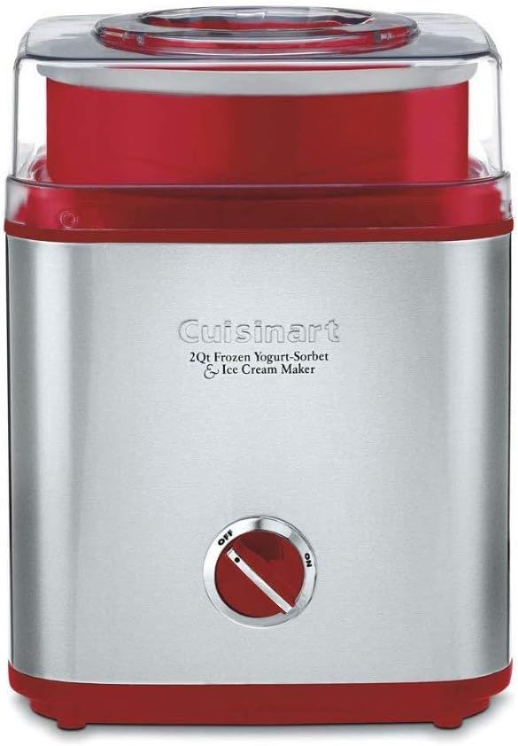 WAYFAIR CUISINART Ice Cream Maker, Ice Cream And Frozen Yogurt Machine, 2-Qt. Double-Insulated Freezer Bowl, Silver, ICE30BCP1