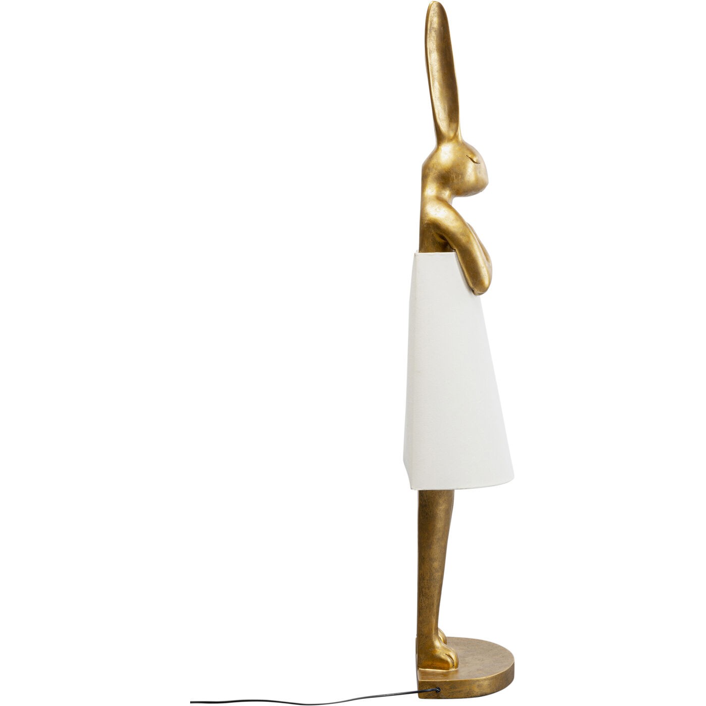 Vloerlamp Animal konijn 150cm goud Kare Design