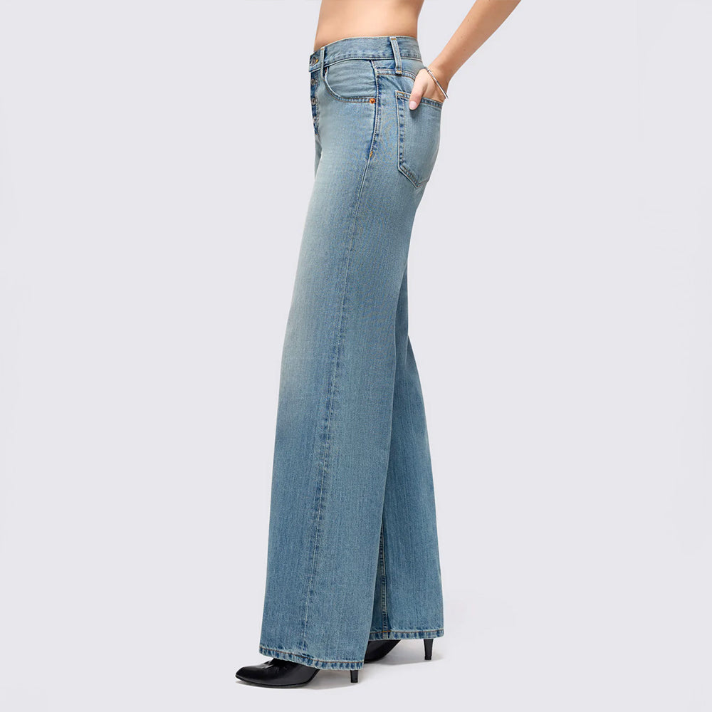 RE/DONE - Jeans Mid Rise Wide Leg - Authentica Indigo