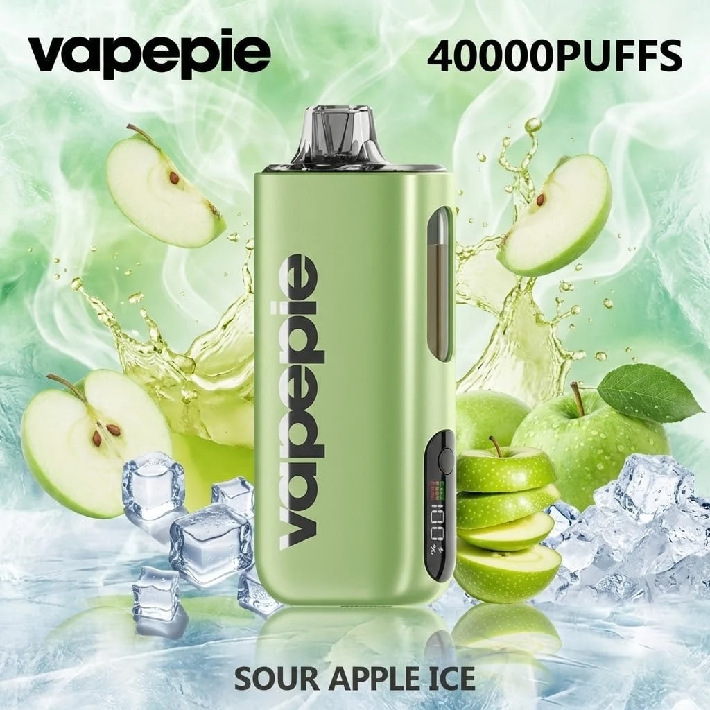 SOUR APPLE ICE & VAPEPIE Max 40000 PUFFS