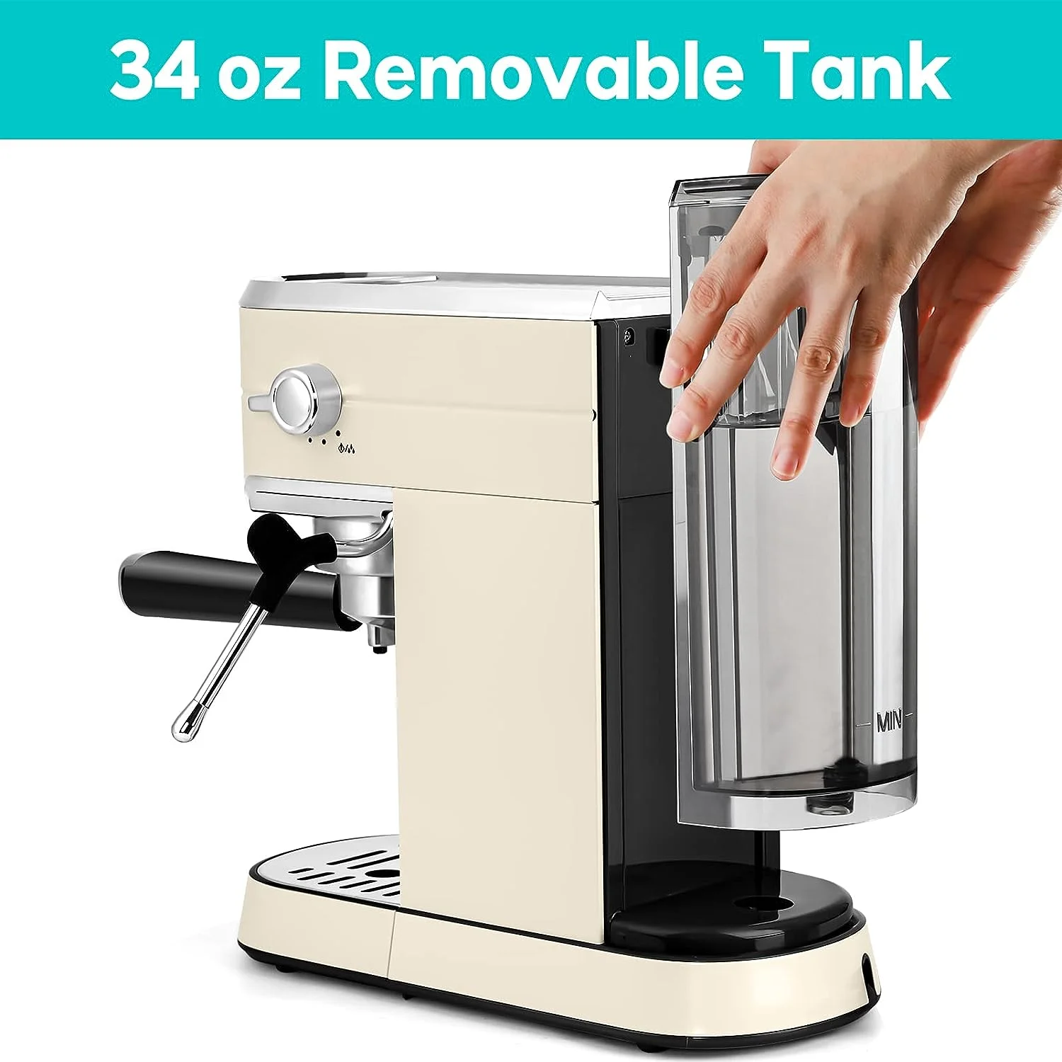 CASABREWS CM5418 20-Bar Espresso Machine and Coffee Maker, Silver - Image 25