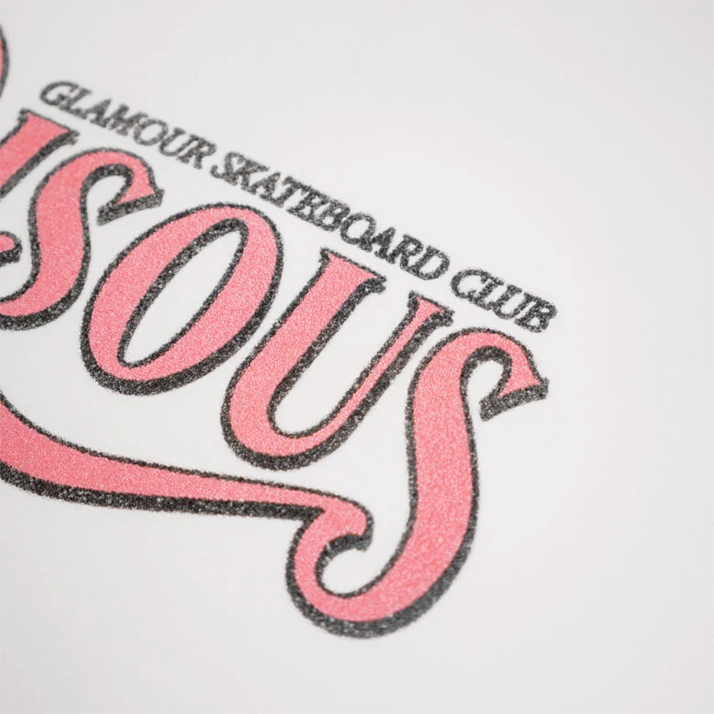 Bisous Skateboard - T-shirt Glamour Caviar - Blanc