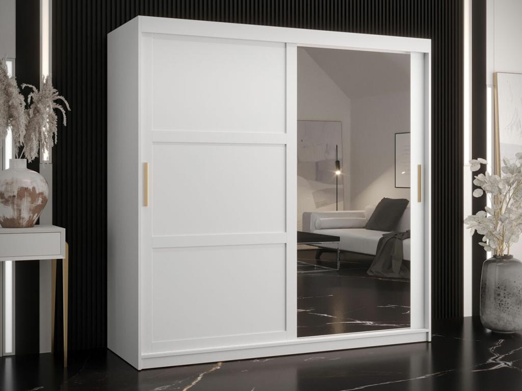 Armario Hominor G116 - Blanco - 200x180x62cm - Puertas de armario Correderas