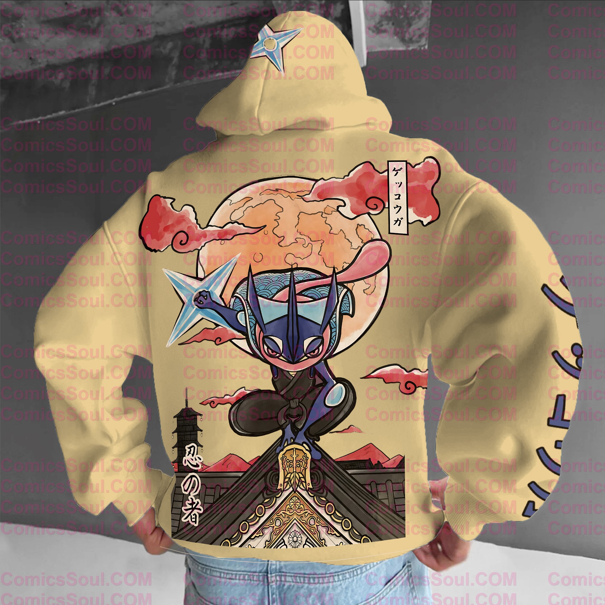 plus velvetUnisex Anime Graphic Streetwear Vintage Hoodie