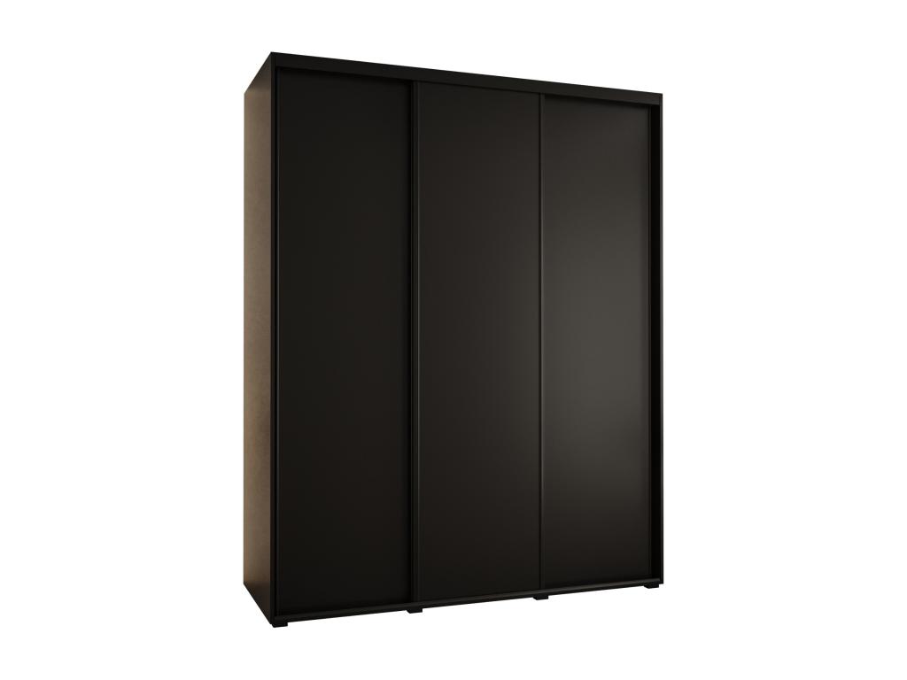ARMARIO Nestleare 1 DE PUERTAS CORREDERAS 235 - 2/190/45 3 puertas Negro/Negro/Negro