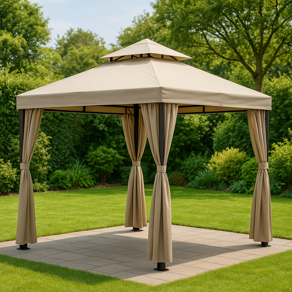 Cenadores 300x300x275 cm Beige fuIvbOX422gD