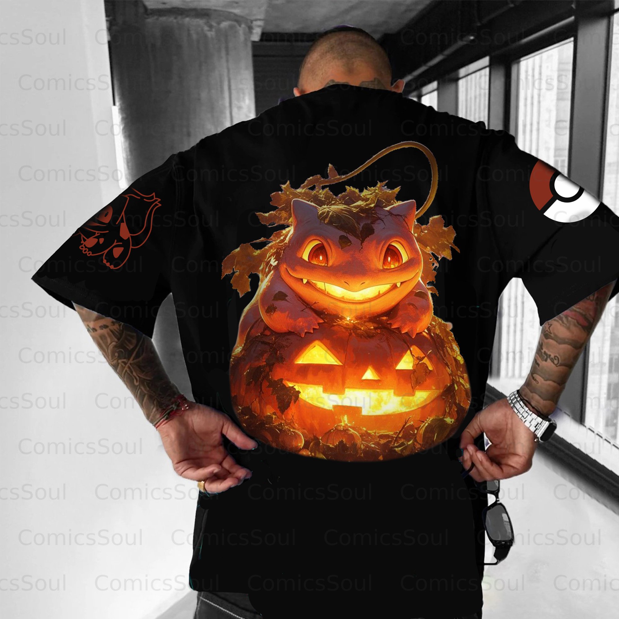 Unisex Anime Halloween Inspired Vintage T-Shirt