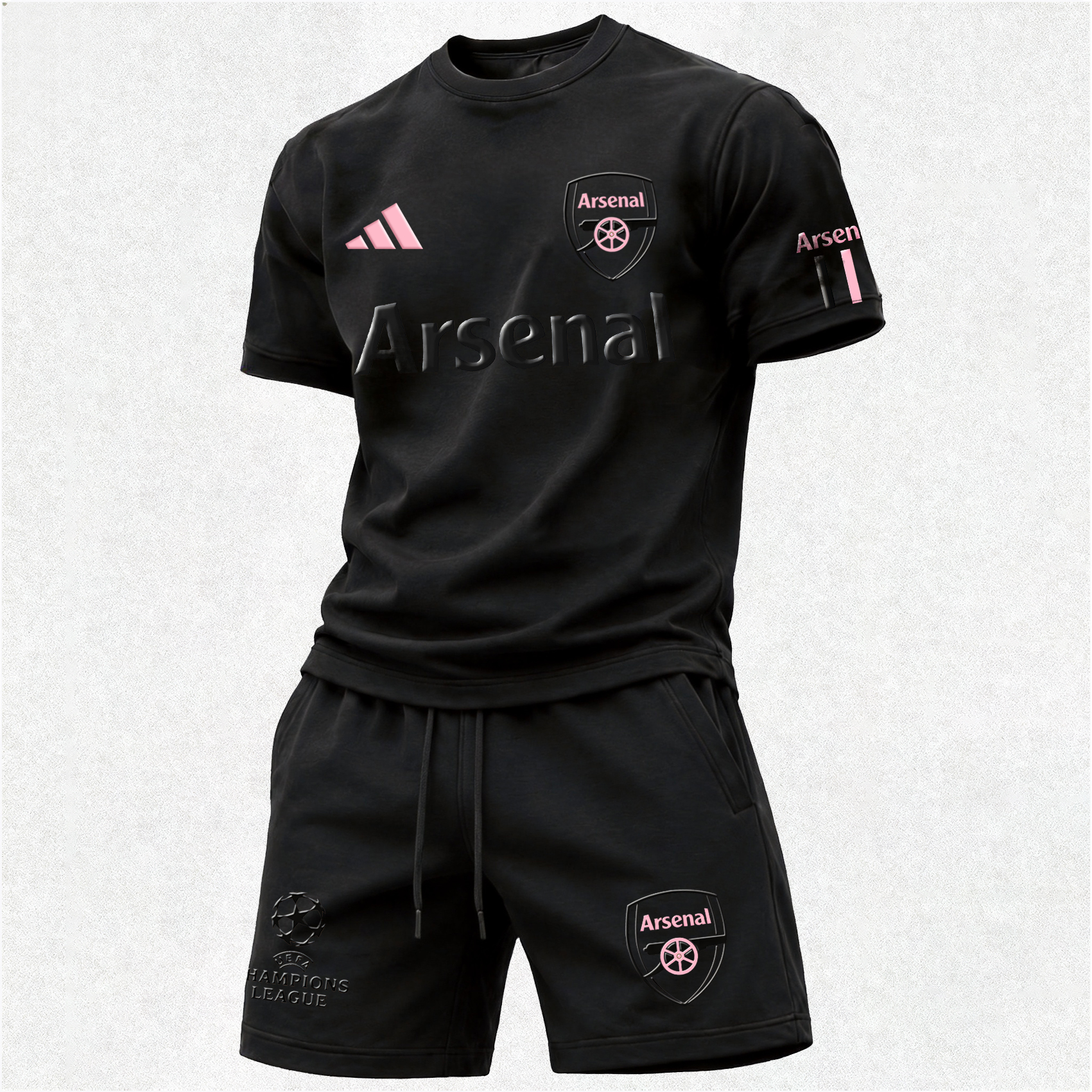 Black & Pink Football Club Sports Set