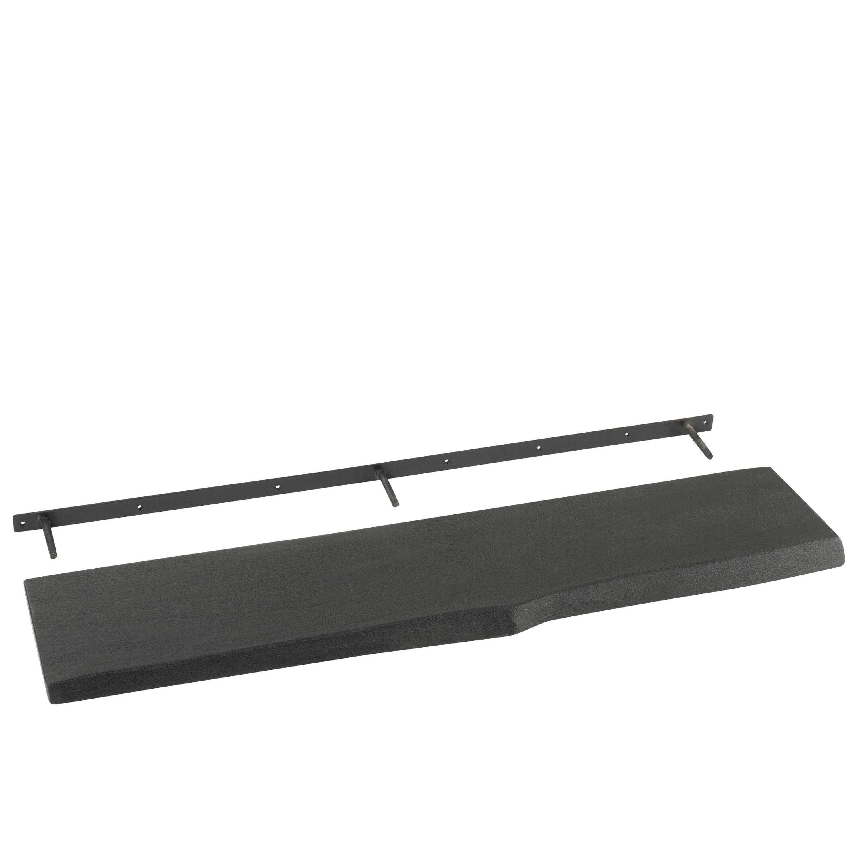 J-Line wanddecoratie Gerard - hout - zwart - large