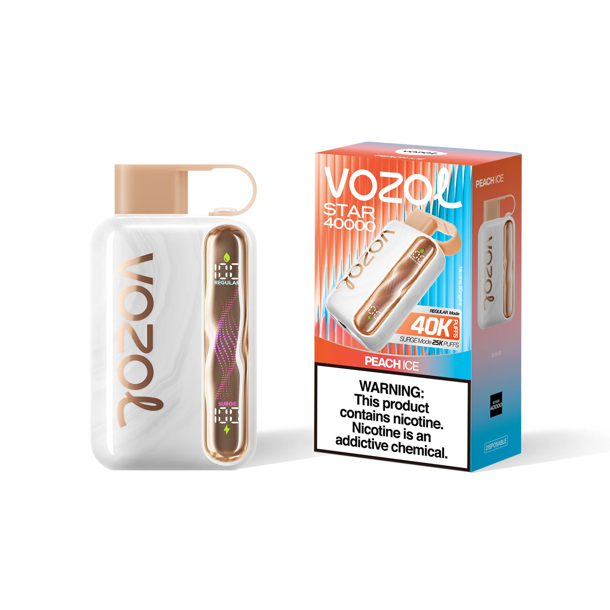 VOZOL STAR 40K cigarette électronique jetable (toutes les saveurs)
