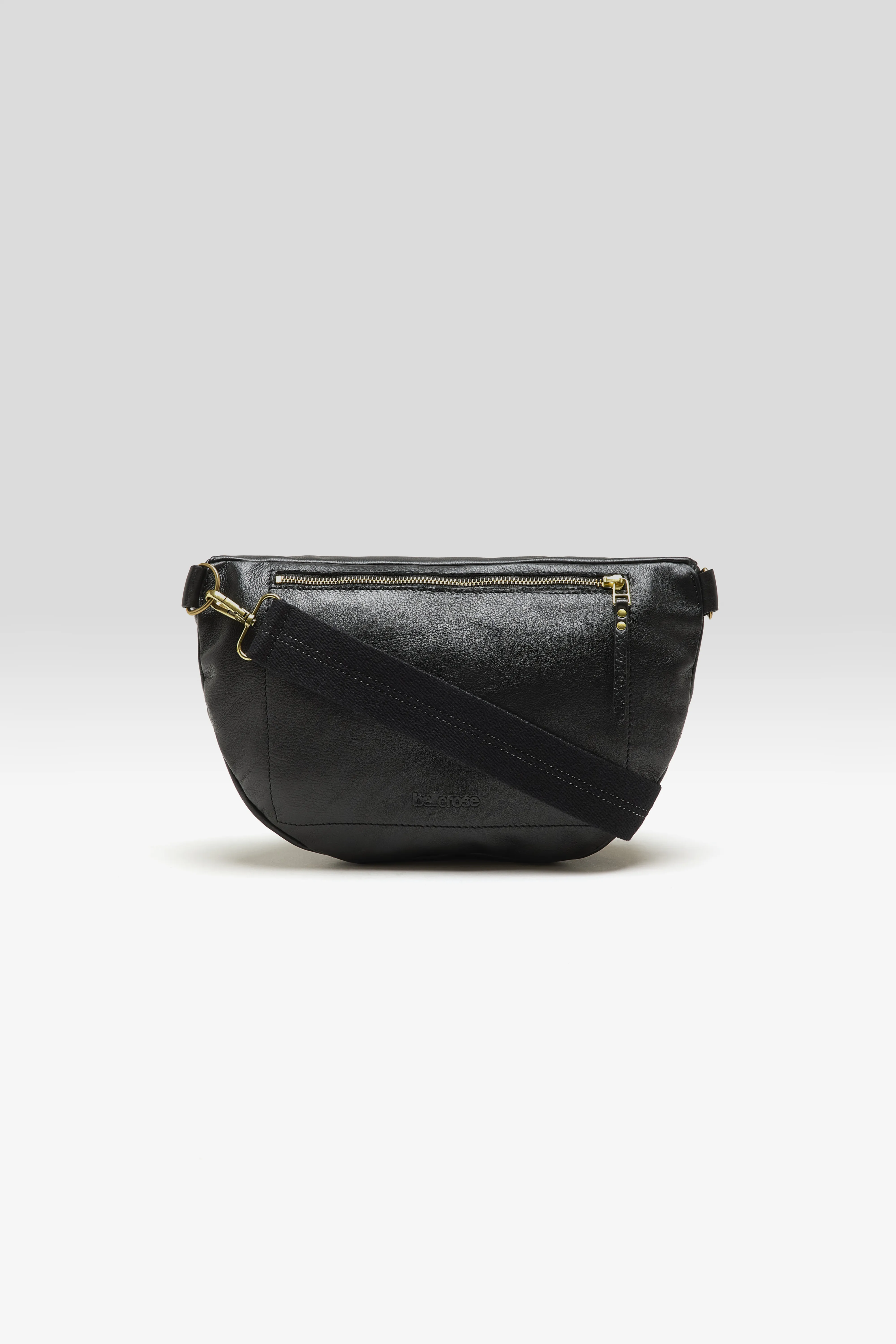 Bellerose Souply black leather sling bag (252 / W / BLACK)