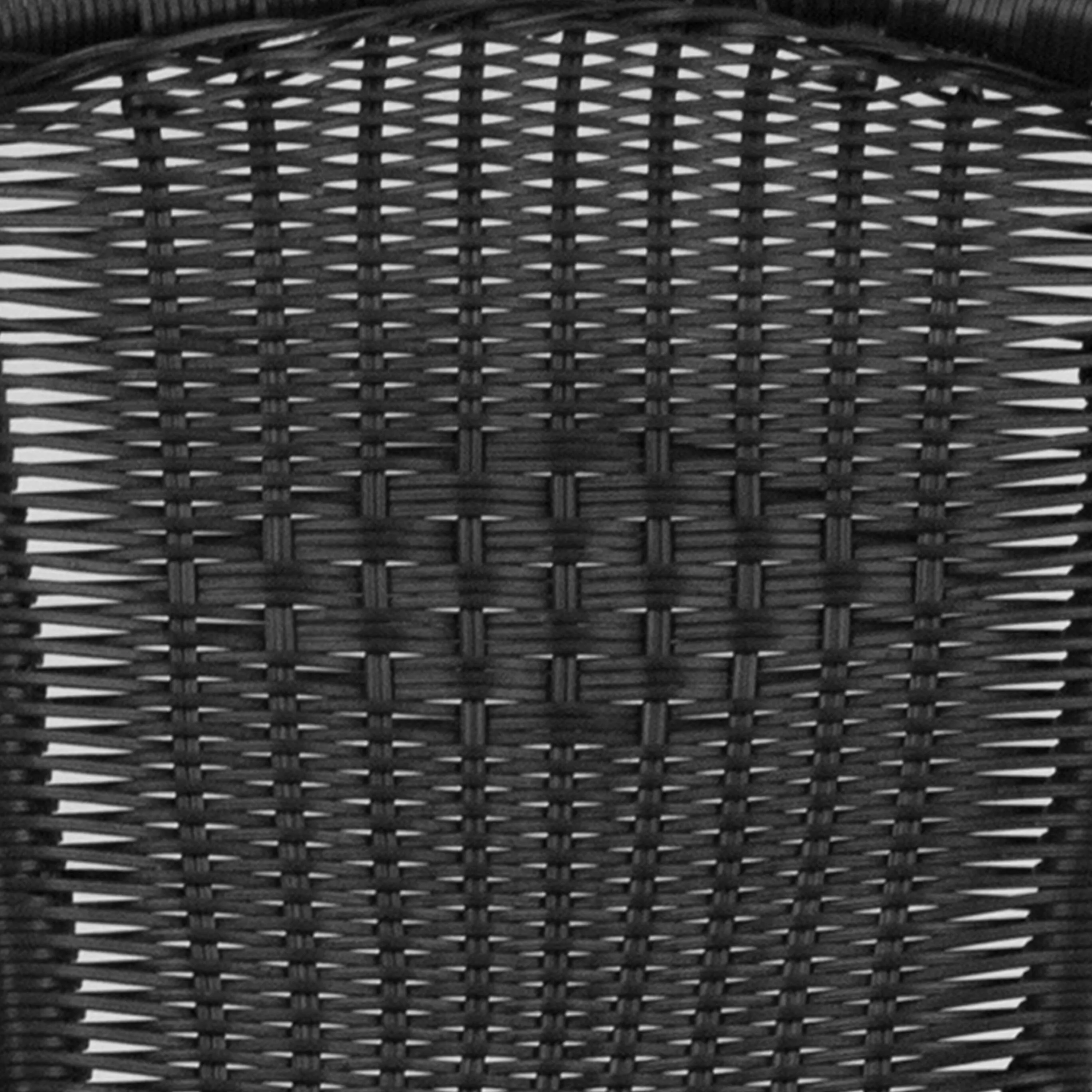 Emma + Oliver Indoor/Outdoor Stacking Rattan Restaurant Patio Chairs, Set of 2, Gray - Image 24