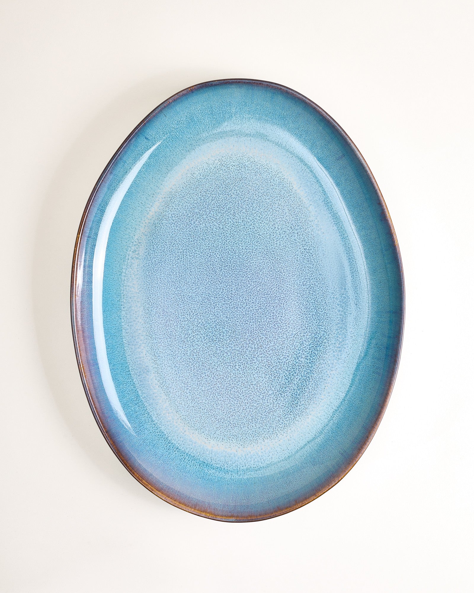 Madeira Servierplatte XL oval grünblau