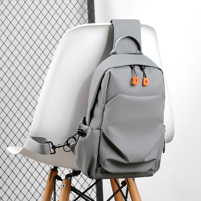 New men's chest bag, Korean style trendy and cool single shoulder crossbody bag, multifunctional casual chest bag, wholesale and dropshipping available