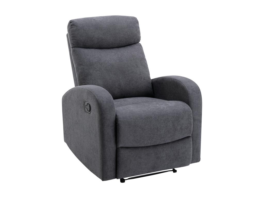 Sillón relax de tela gris EVELYN