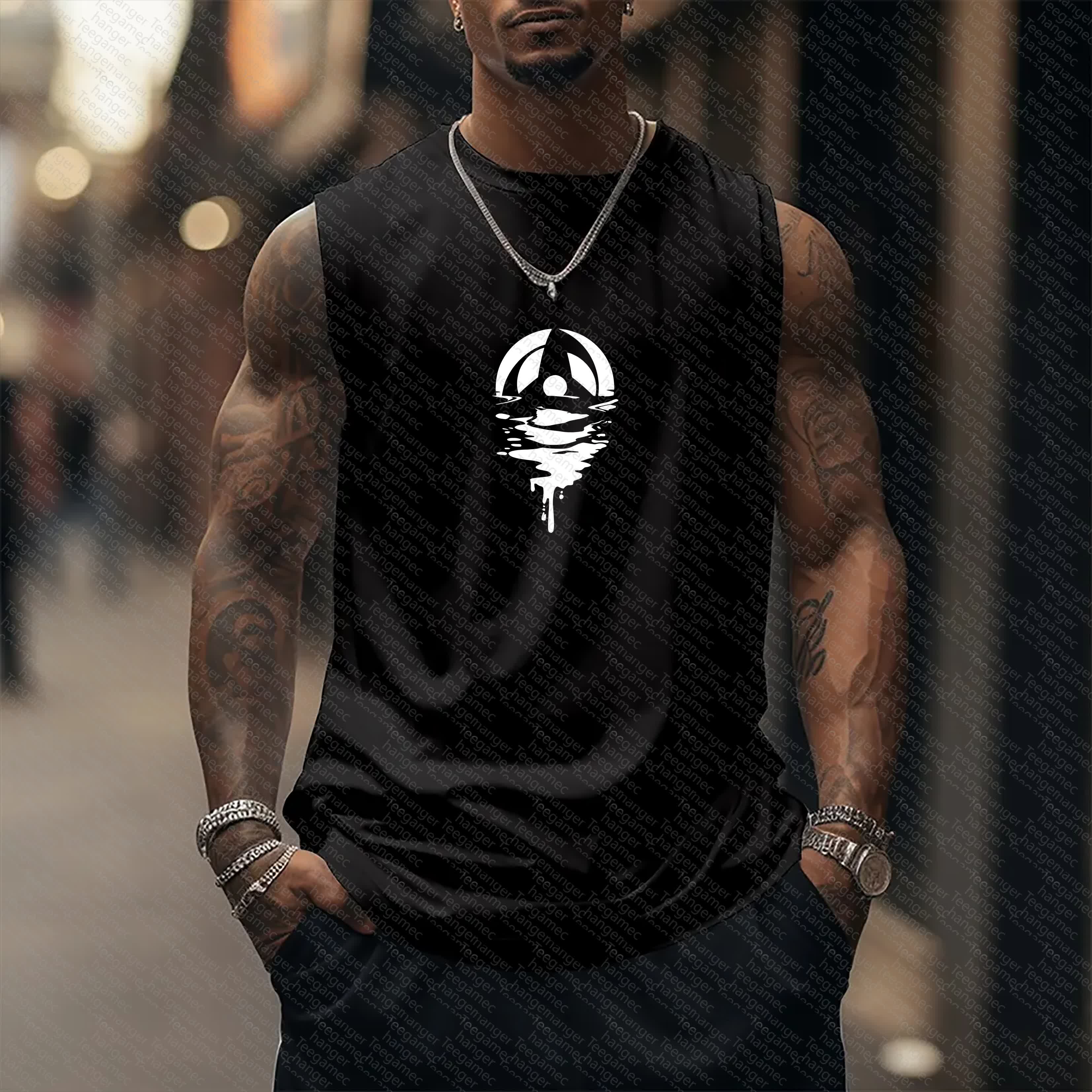 Unisex   Casual Anime  Tank Top TeeThreads Sustain the Scene with Custom Apparel