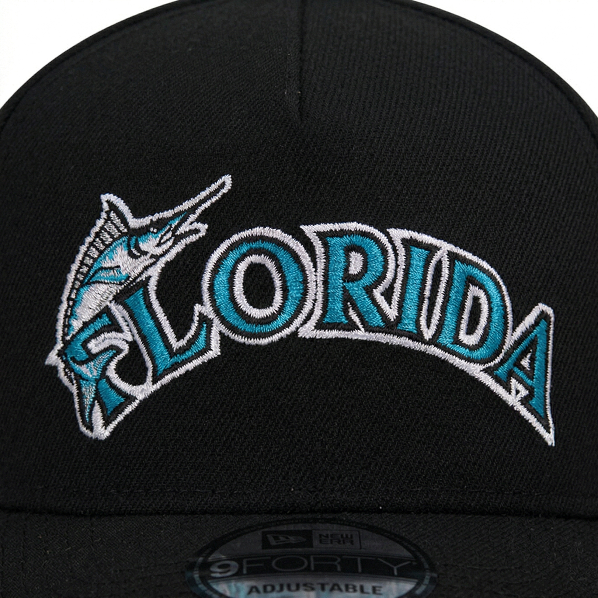 Vintage Style Florida Marlin Black Snapback Hat with 1993 Inaugural Patch - SEVEN HATS - SEVEN HATS