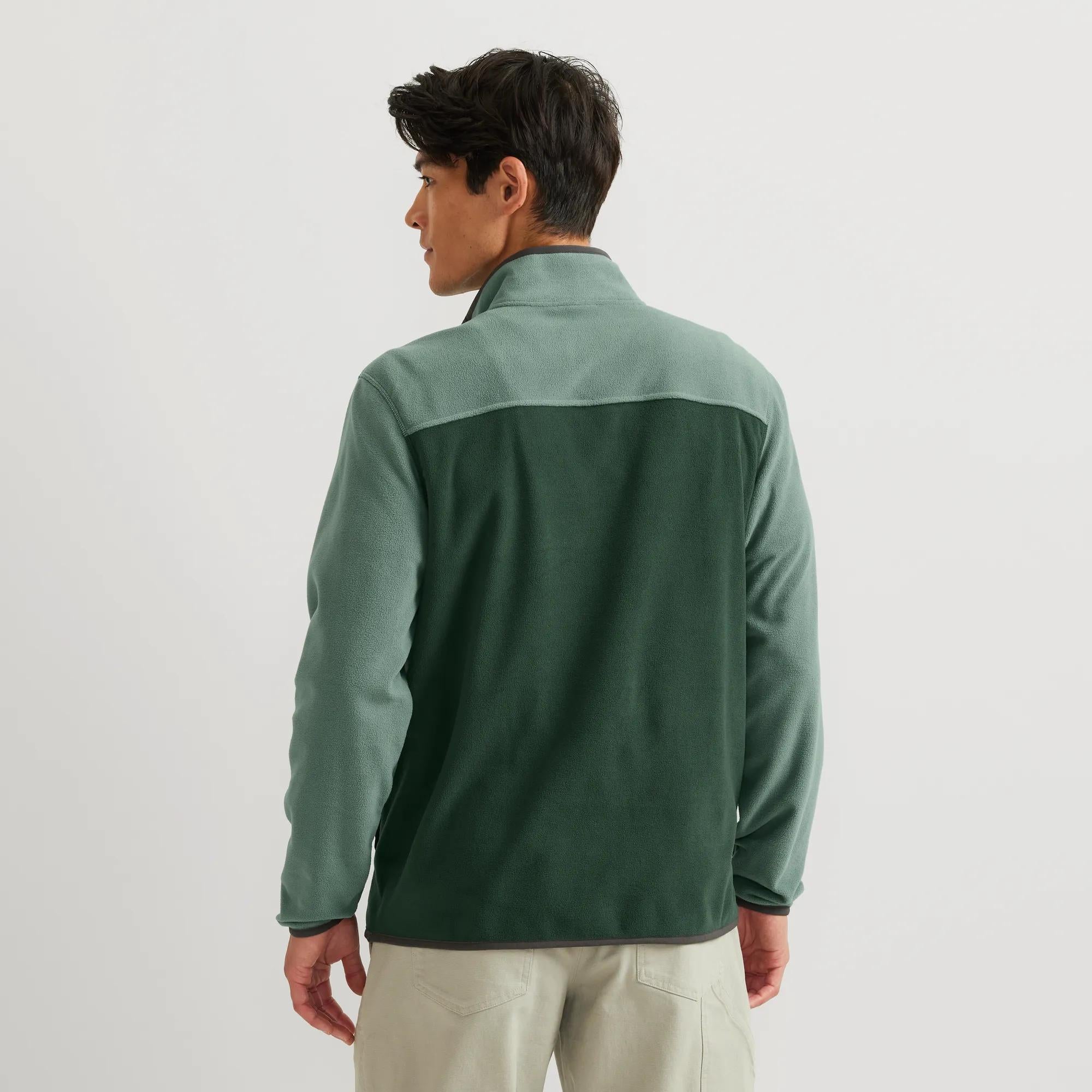 Men's Chutes Fleece Snap Mock Pullover - Eddie Bauer Outlet