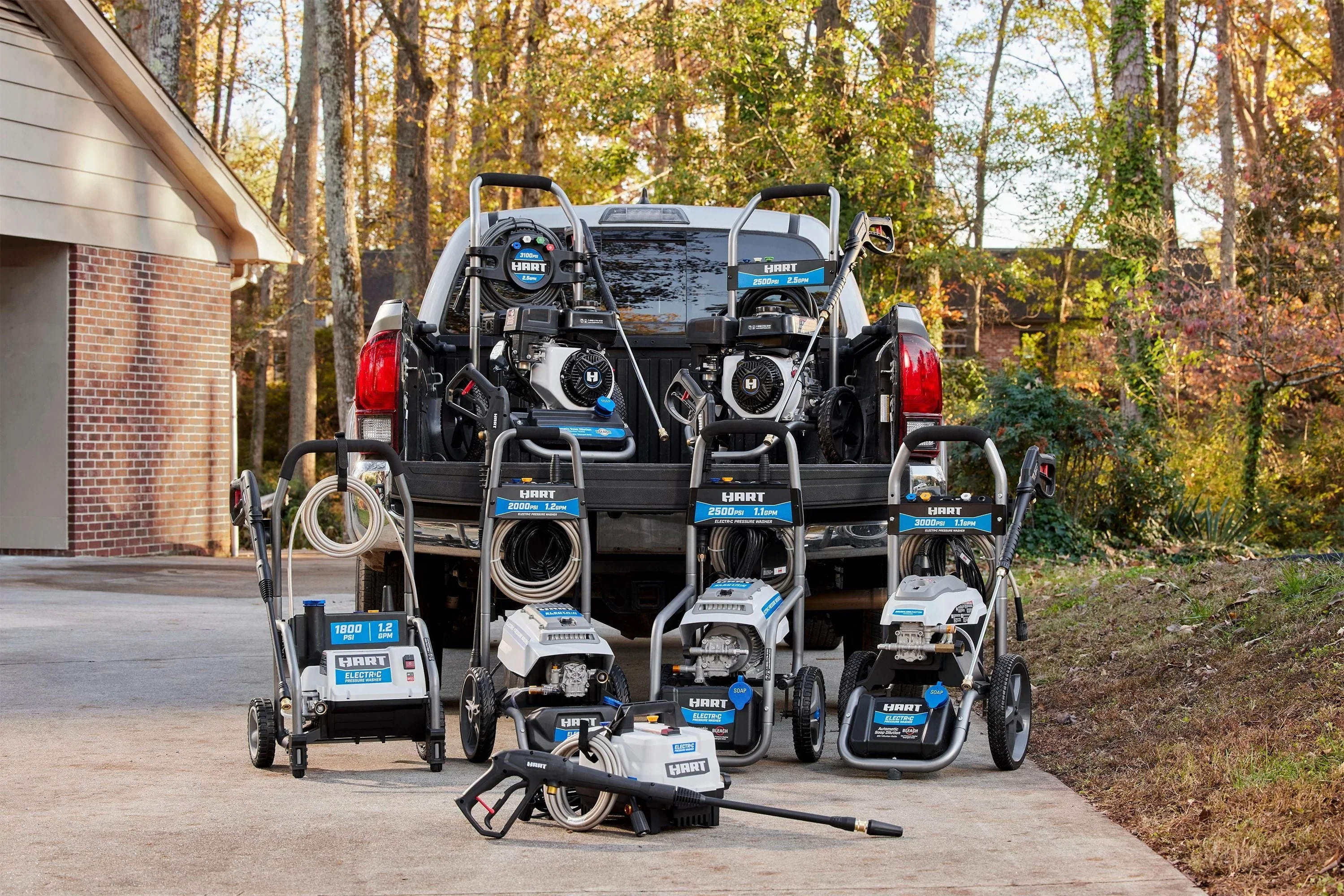 HART 3100 PSI 2.5 GPM 212cc 4-Cycle OHV Gas Powered Cold Water Pressure Washer