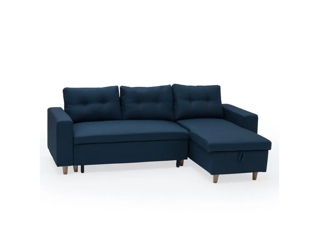Sofá cama Decounico 3 plazas azul