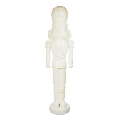 Animated White Nutcracker Blow Mold, 75 in, 6.25 ft, by Holiday Time