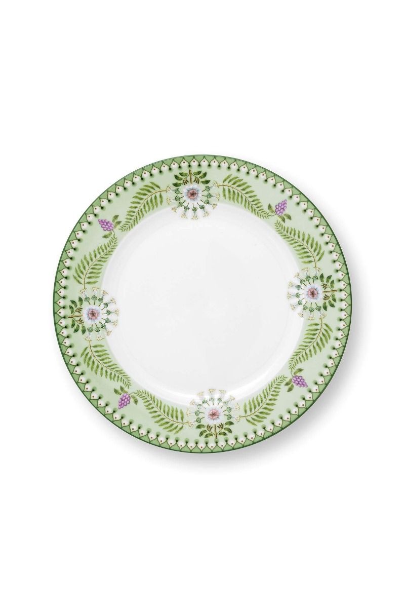 Plate Lily&Lotus Light Green 23cm