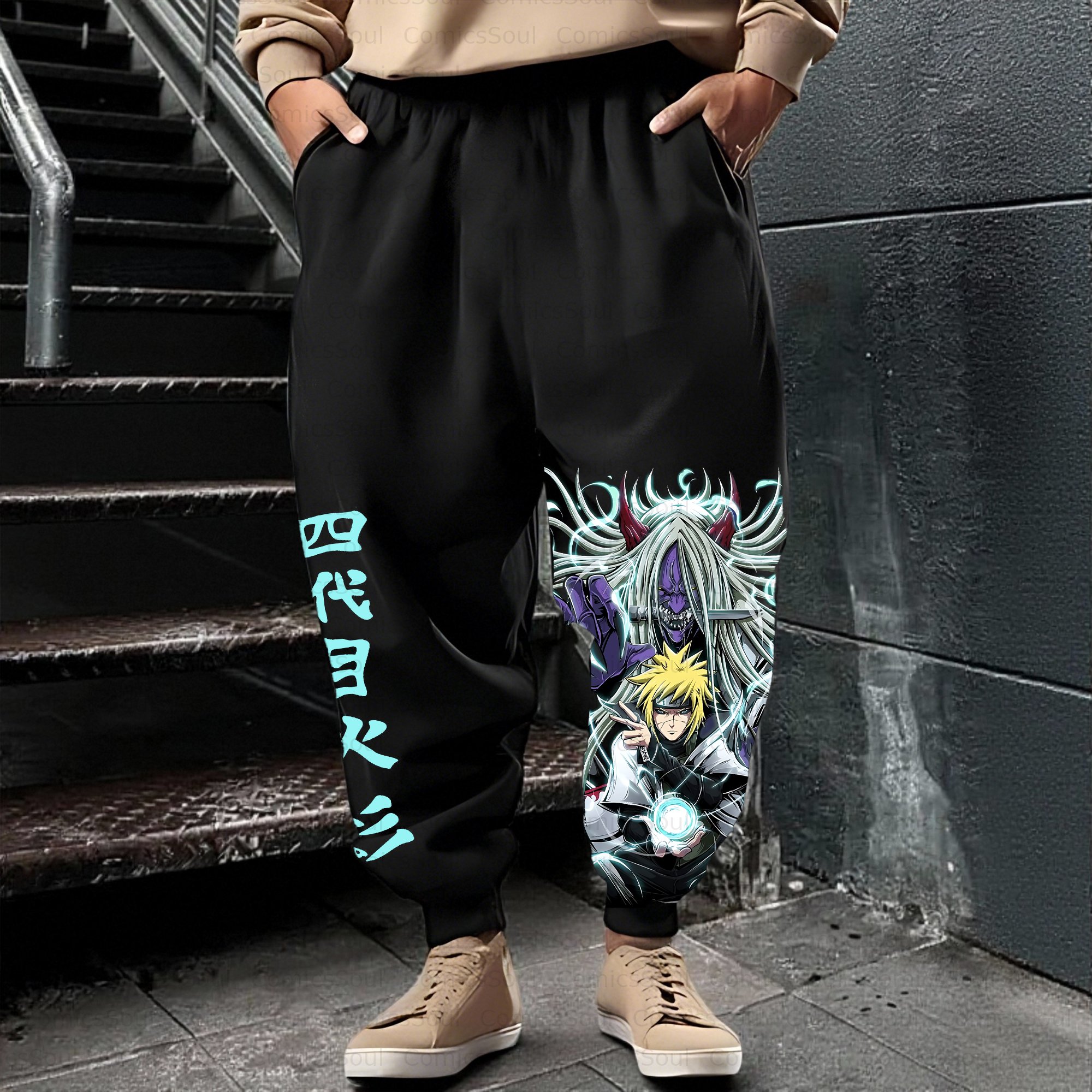Unisex Casual Anime Streetwear Pant