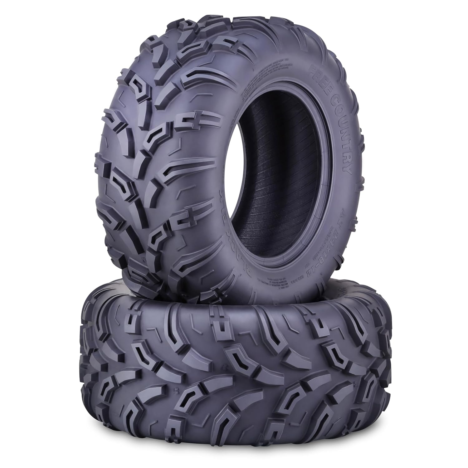 Free Country ATV Tires 24X10-12 6PR Black Elk Mud All Terrain 10610, Set 2 - image 2