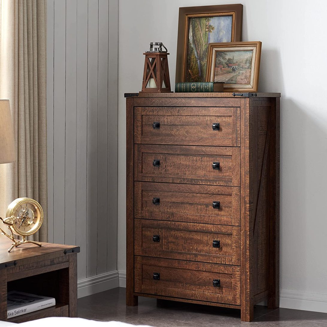 WAYFAIR Farmhouse 5 Drawers Dresser Chests
