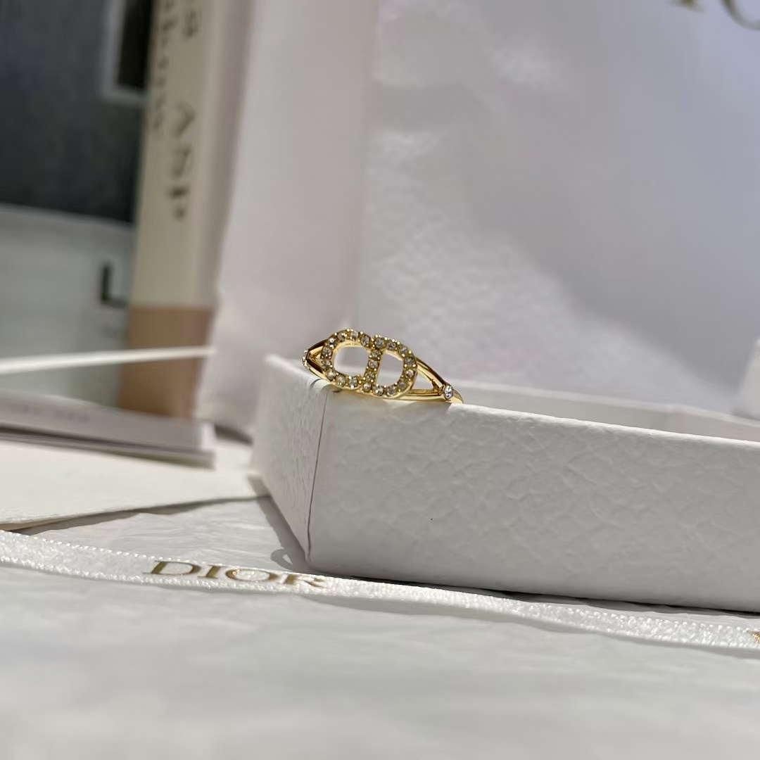 Dior CD Paved Diamond Ring - Original Replica Club